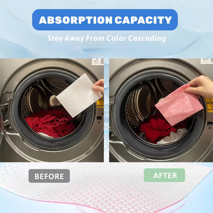 Magic Dirt & Colour Absorbent paper for Washing Machine 50pcs