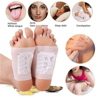 Natural Detox Foot Patches - 10-Piece Set for Restorative Cleansing