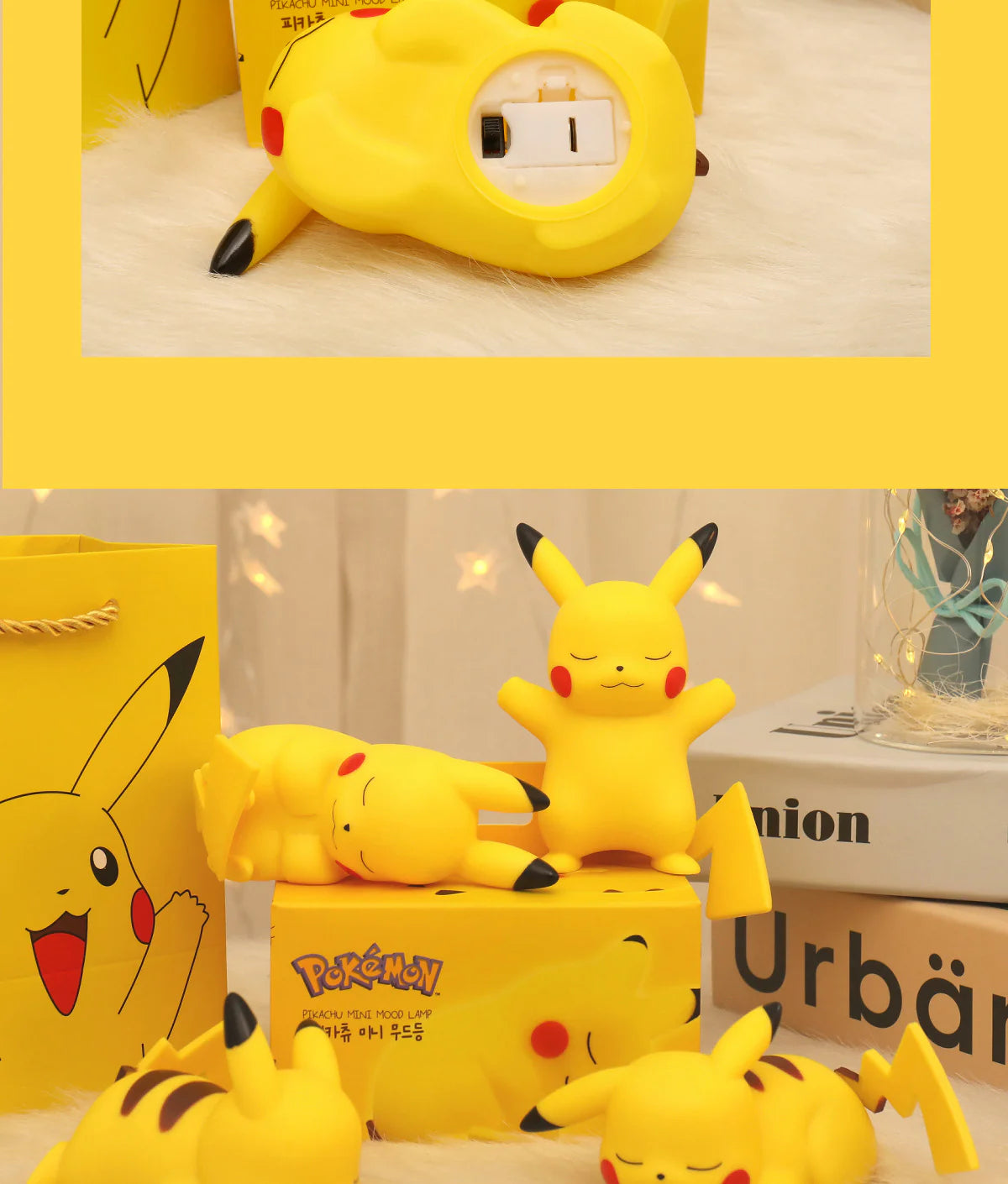 Pika Glow Pokémon Pikachu Night Light (Set of 4)