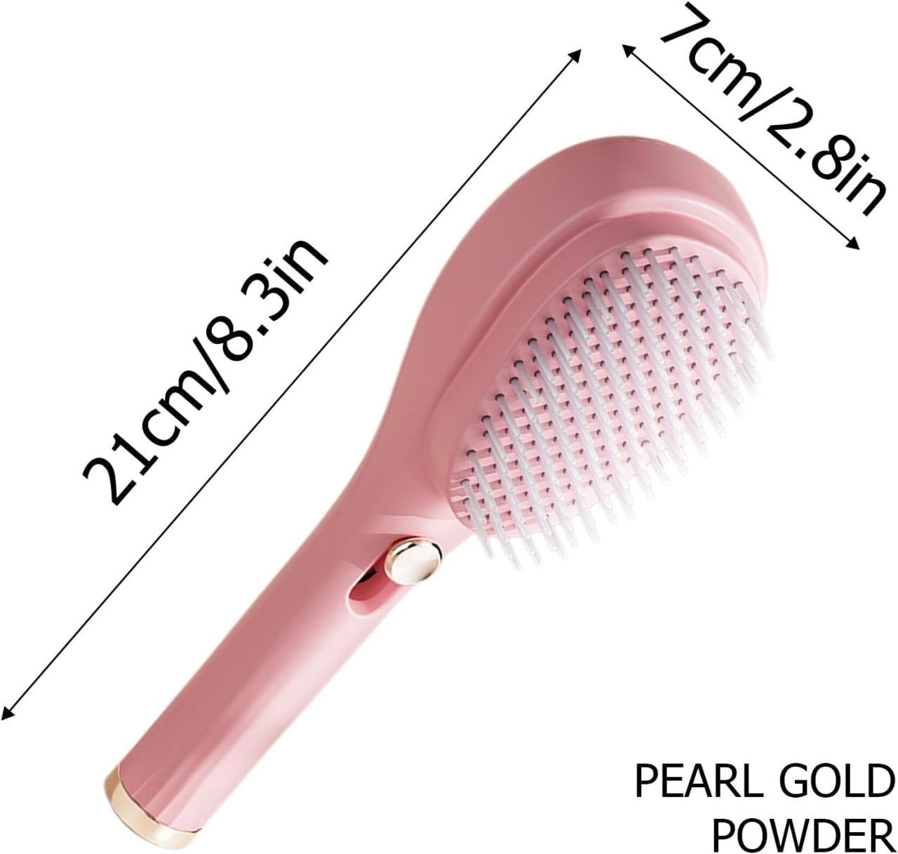 One-Click Self-Cleaning Hairbrush | 2-in-1 Detangling & Scalp Massage Comb