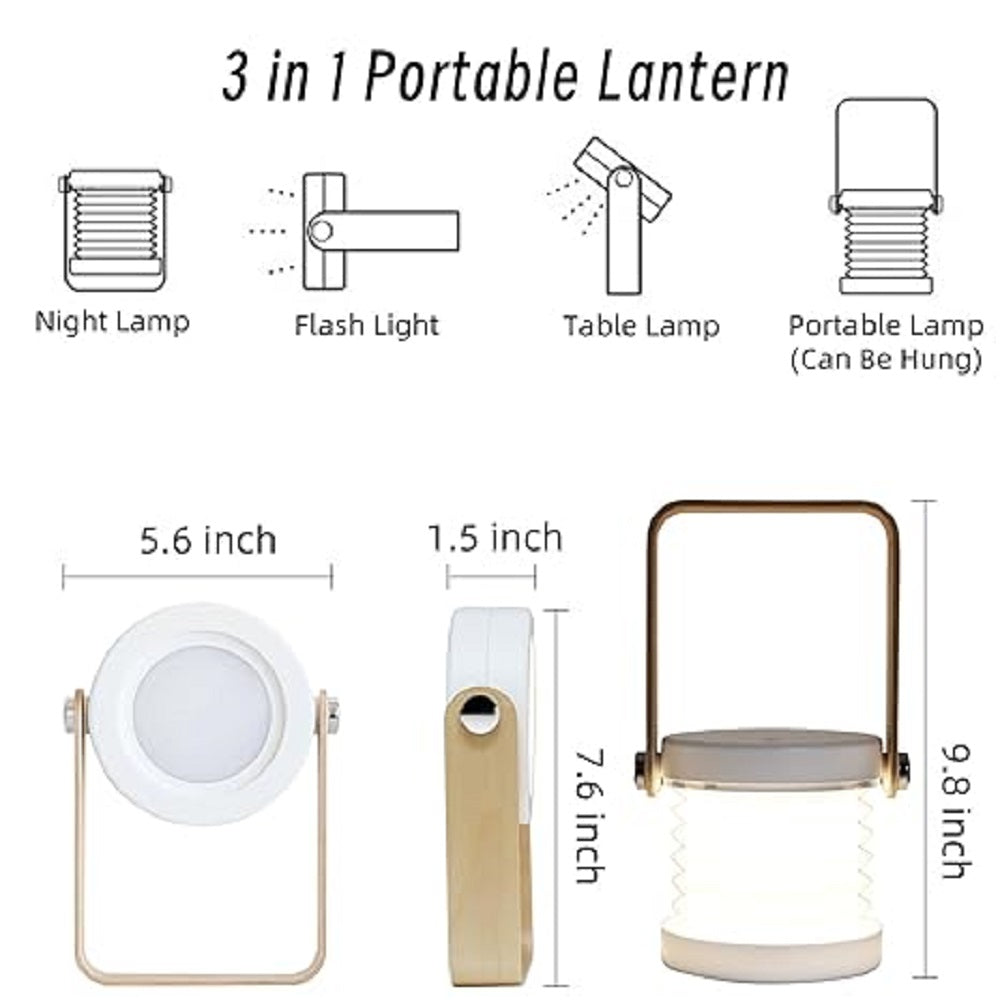 Versatile 3-in-1 Rechargeable Lamp & Lantern