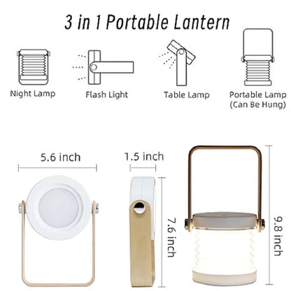 Versatile 3-in-1 Rechargeable Lamp & Lantern