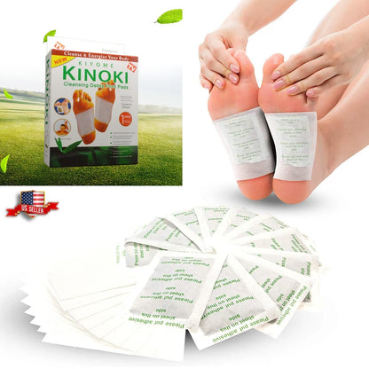 Natural Detox Foot Patches - 10-Piece Set for Restorative Cleansing